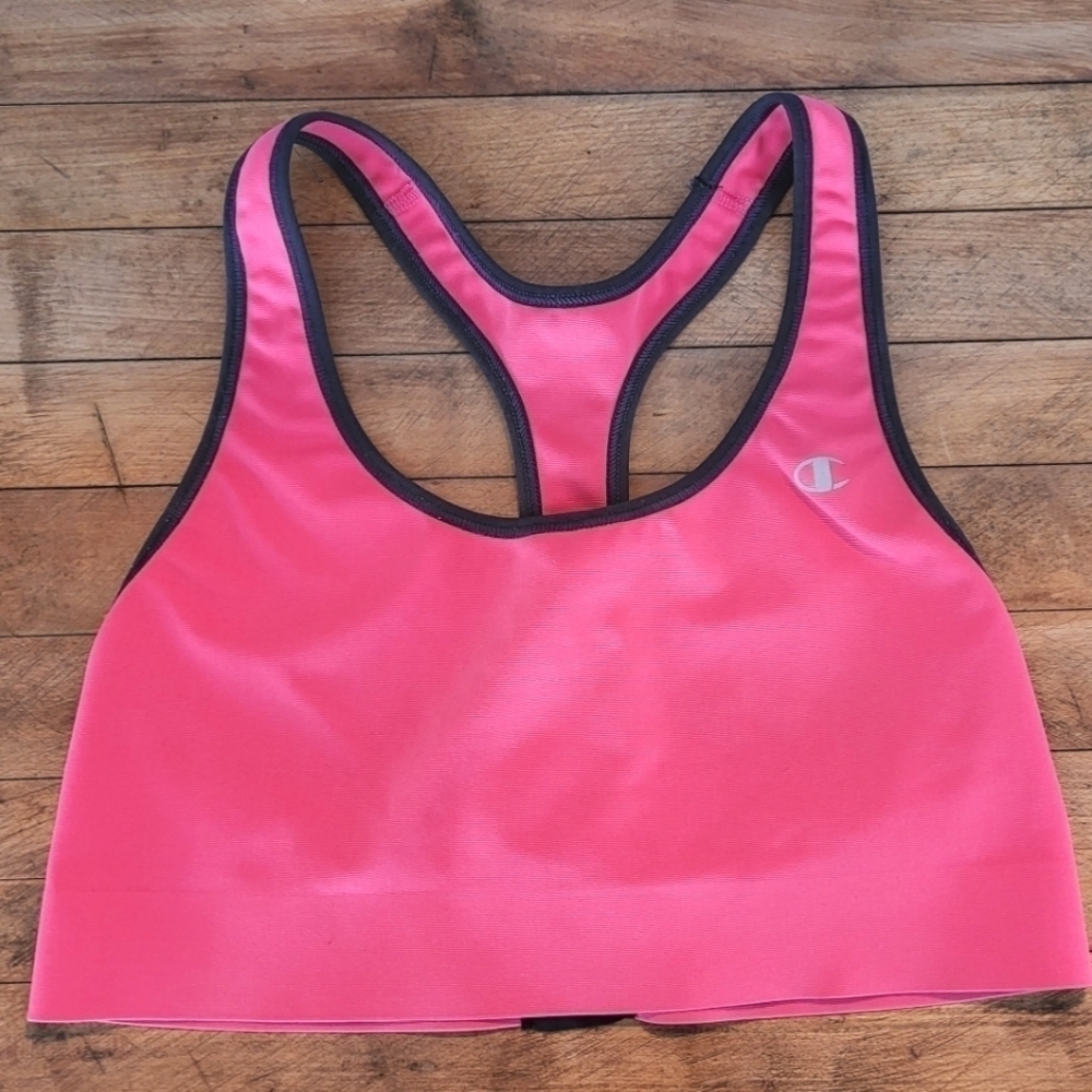Champion Coral Pink Stretch Racerback Sports Bra